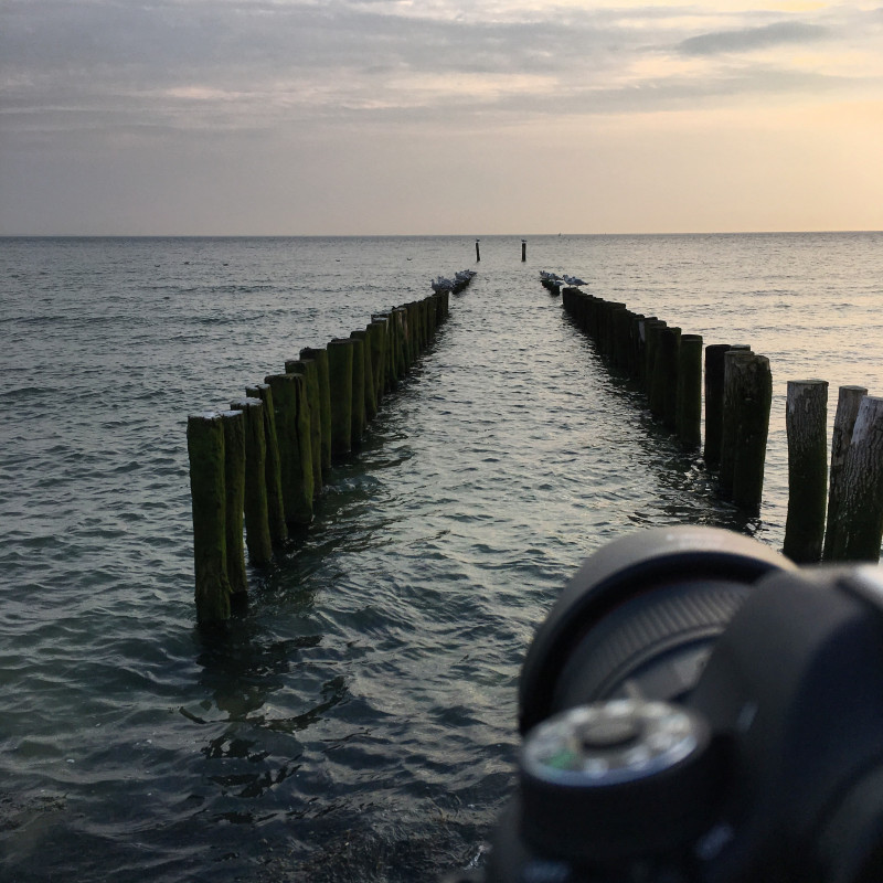 Kamera am Meer