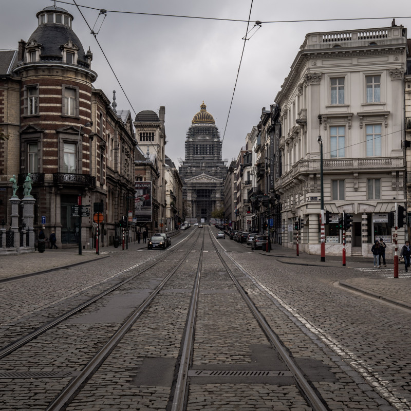 Blick auf den Justizpalast in Brüssel