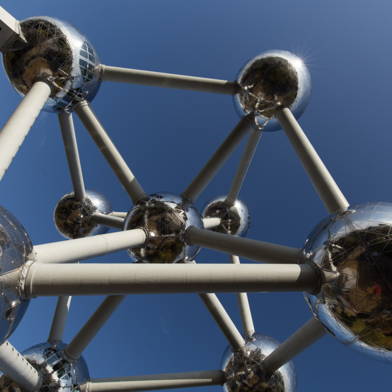 Atomium von unten.
