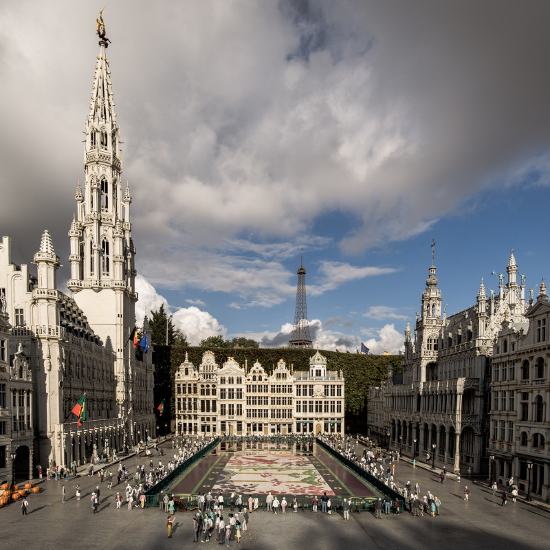 Eine Miniatur-Ausgabe des Grand Place in Brüssel.
