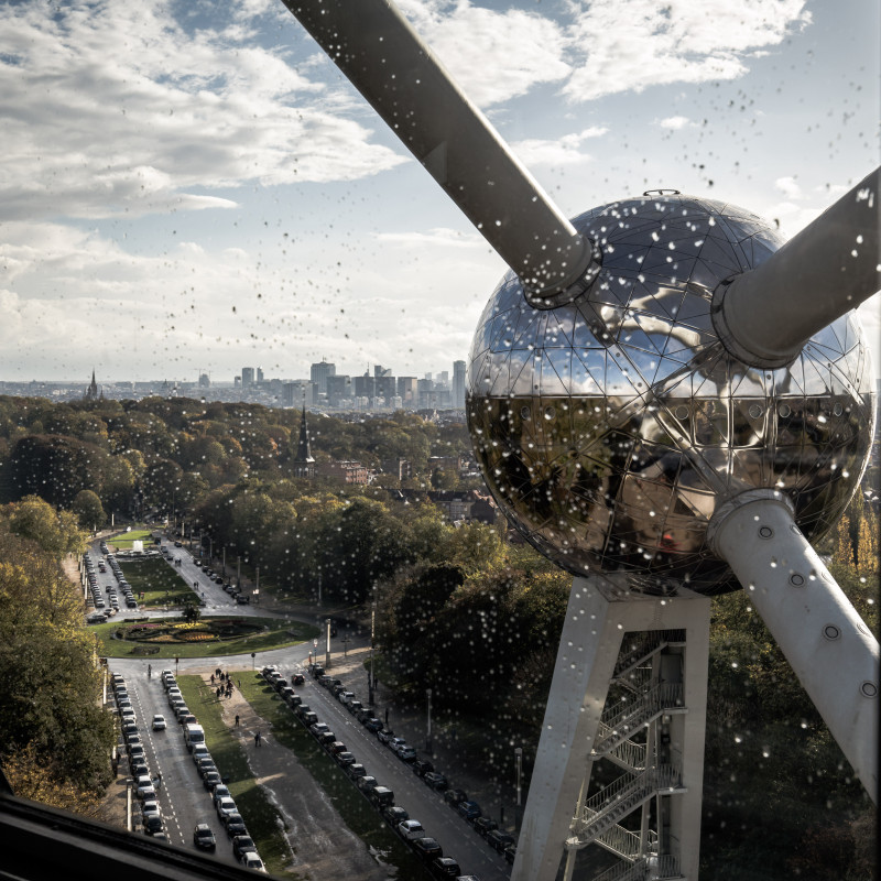 Blick aus dem Atomium.