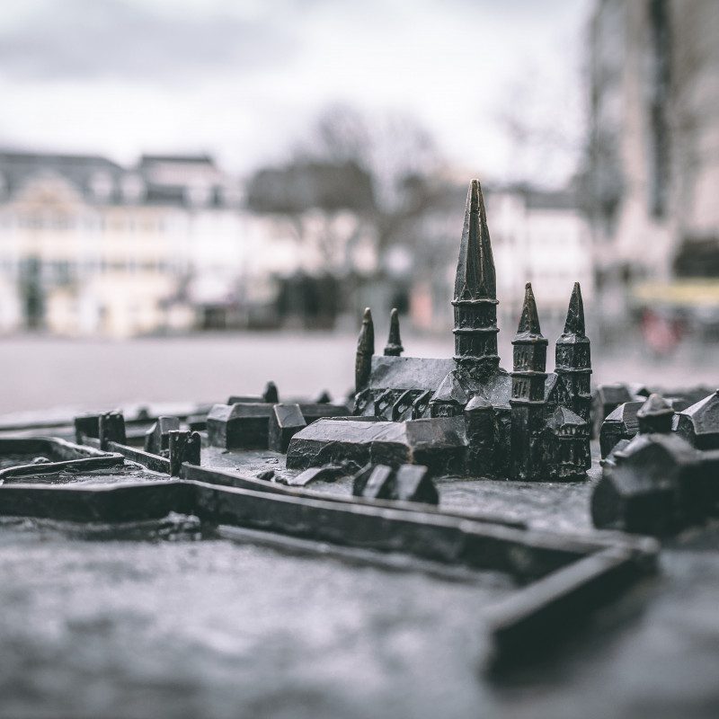 Mini-Müster auf dem Münsterplatz.