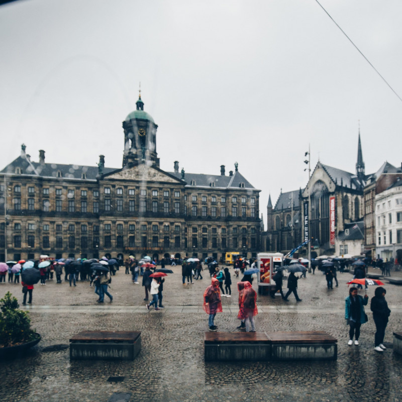 Amsterdam im Regen.