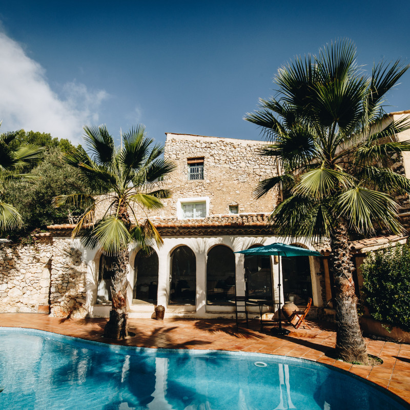 Finca in der Sonne.
