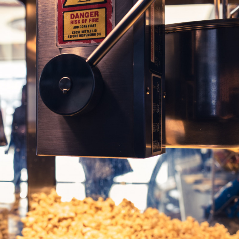 Popcornmaschine.