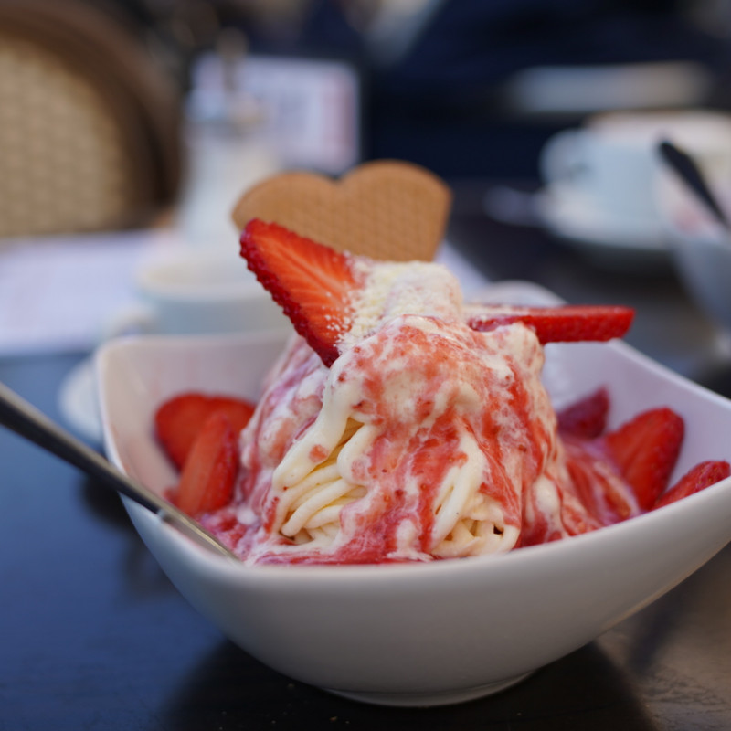 Spaghetti-Eis.