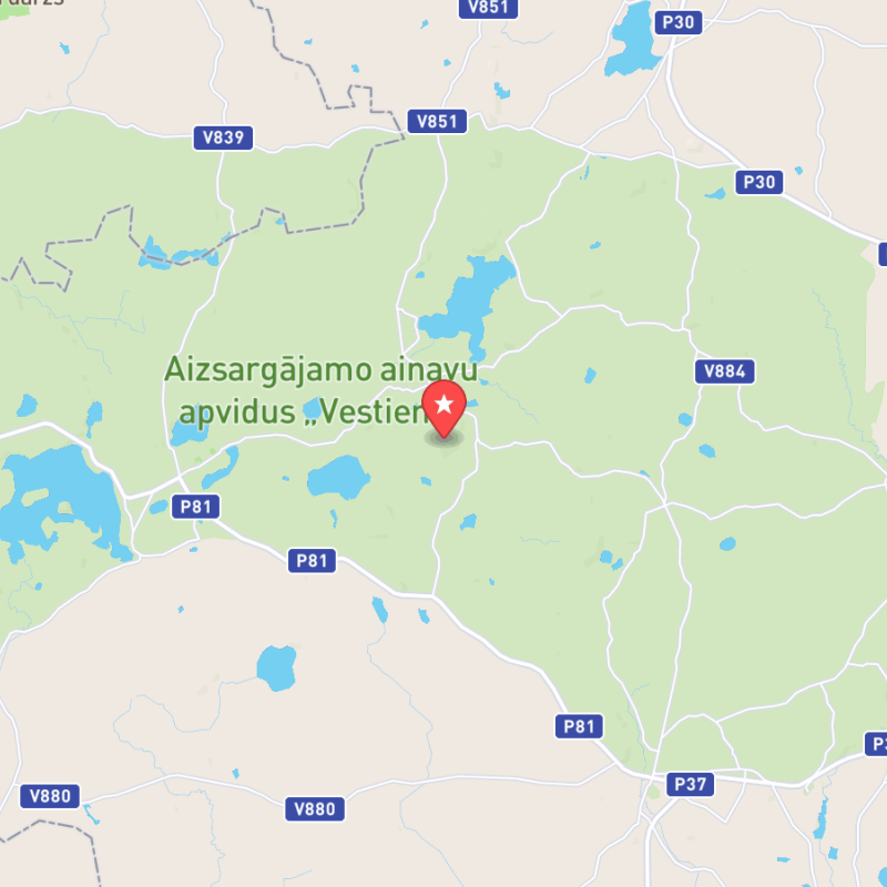 Eine Karte von Gaiziņkalns