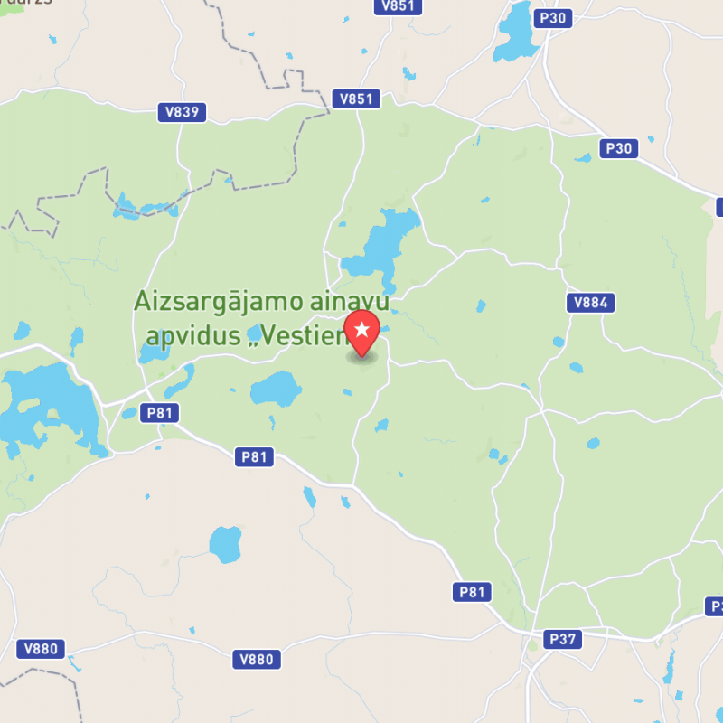 Eine Karte von Gaiziņkalns